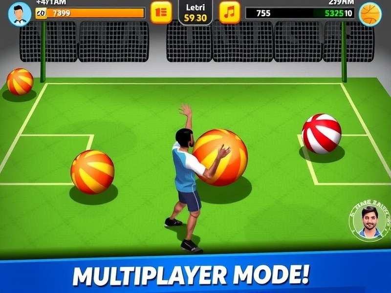 Compete against players from across India in multiplayer mode Mumbai Volley Smasher Multiplayer Mode